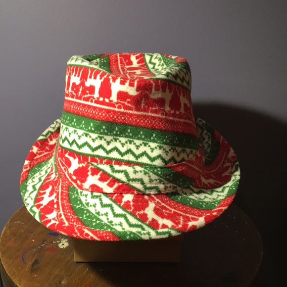 Oriental Trading Company holiday hat Short brim Trilby cap Large - Picture 4 of 9